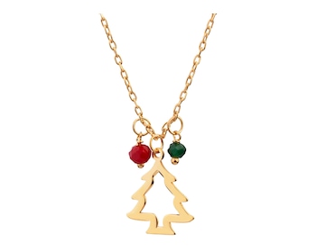 Pozlacený stříbrný náhrdelník se sklem - vánoční stromek ></noscript>
                    </a>
                </div>
                <div class=