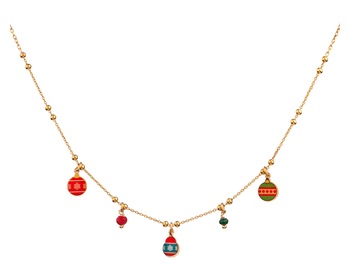 Pozlacený stříbrný náhrdelník se sklem - vánoční baňky ></noscript>
                    </a>
                </div>
                <div class=