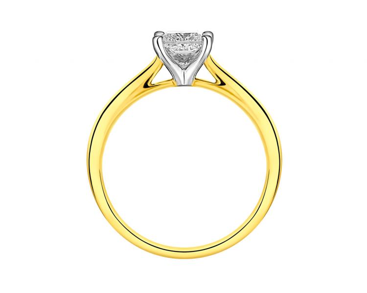 Zlatý prsten s diamantem 0,50 ct - ryzost 585