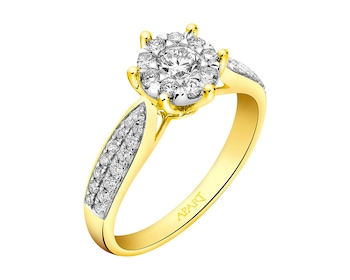 Prsten ze žlutého a bílého zlata s brilianty 0,55 ct - ryzost ></noscript>
                    </a>
                </div>
                <div class=