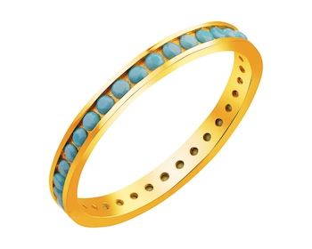 Złoty pierścionek z turkusami syntetycznymi></noscript>
                    </a>
                </div>
                <div class=