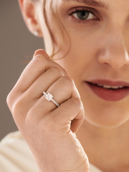 Prsten z bílého zlata s diamanty 1,34 ct - ryzost 750