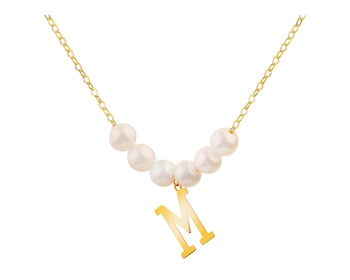Złoty naszyjnik z perłami, ankier - litera M></noscript>
                    </a>
                </div>
                <div class=