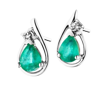585 Rhodium-Plated White Gold Earrings with Diamonds 0,008 ct - fineness 9 K></noscript>
                    </a>
                </div>
                <div class=