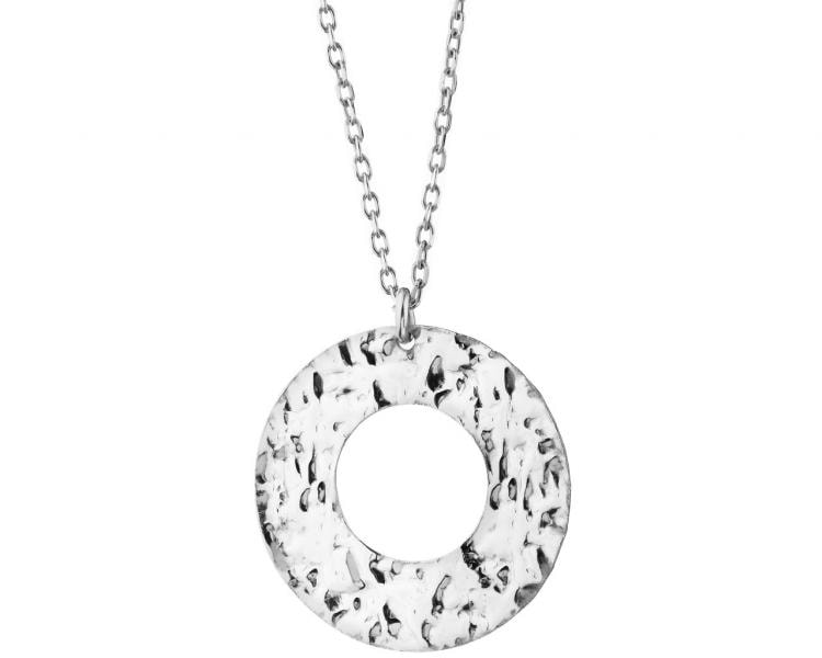 Stříbrný náhrdelník - kroužek