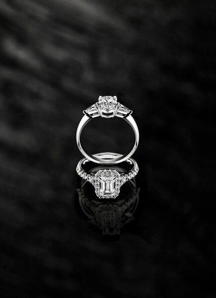 Prsten z bílého zlata s diamanty 1,30 ct - ryzost 750