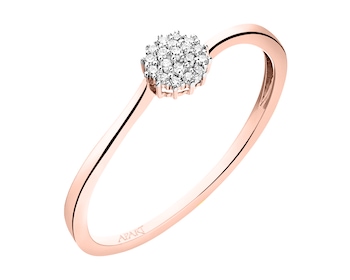 Prsten z růžového zlata s diamanty 0,04 ct - ryzost 585></noscript>
                    </a>
                </div>
                <div class=