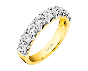 Zlatý prsten s brilianty 1,50 ct - ryzost 585