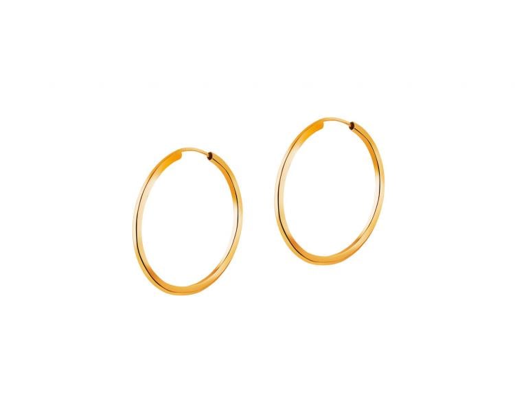 9 K Yellow Gold Earrings 