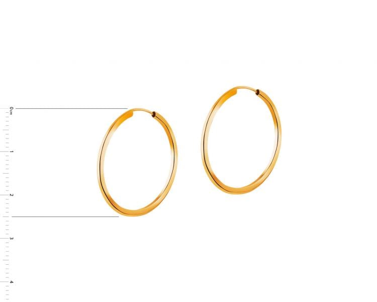 9 K Yellow Gold Earrings 