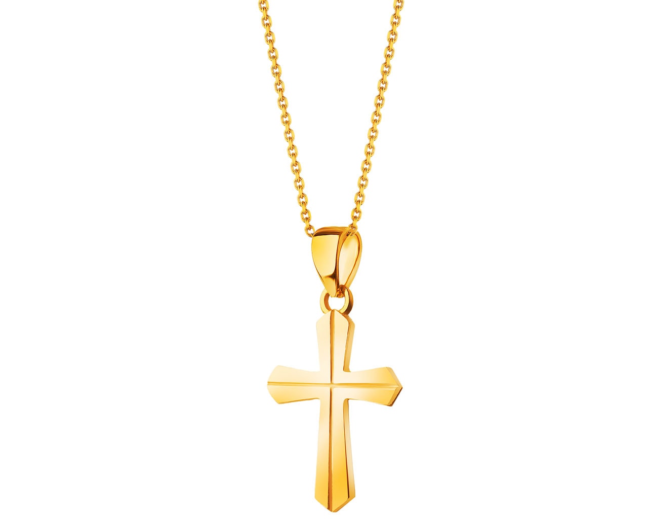 Zlatý přívěsek - kříž 