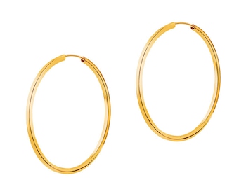 Zlaté náušnice - kruhy, 30 mm