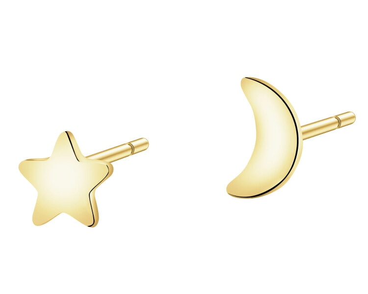 8 K Yellow Gold Earrings
