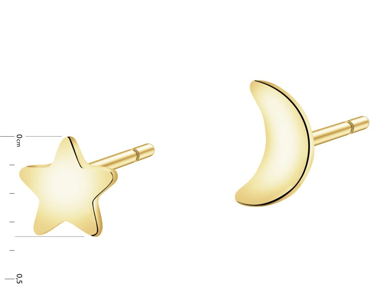 8 K Yellow Gold Earrings