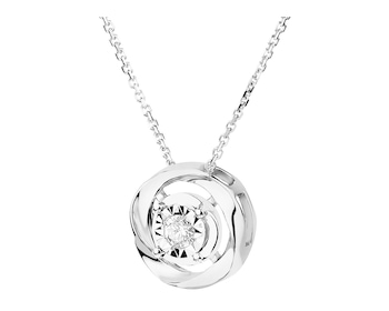 585 Rhodium-Plated White Gold Necklace with Diamond 0,05 ct - fineness 14 K></noscript>
                    </a>
                </div>
                <div class=