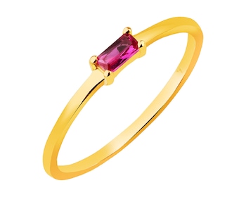 8 K Yellow Gold Ring with Synthetic Ruby></noscript>
                    </a>
                </div>
                <div class=