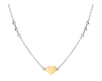 Stříbrný náhrdelník - srdce, kuličky></noscript>
                    </a>
                </div>
                <div class=