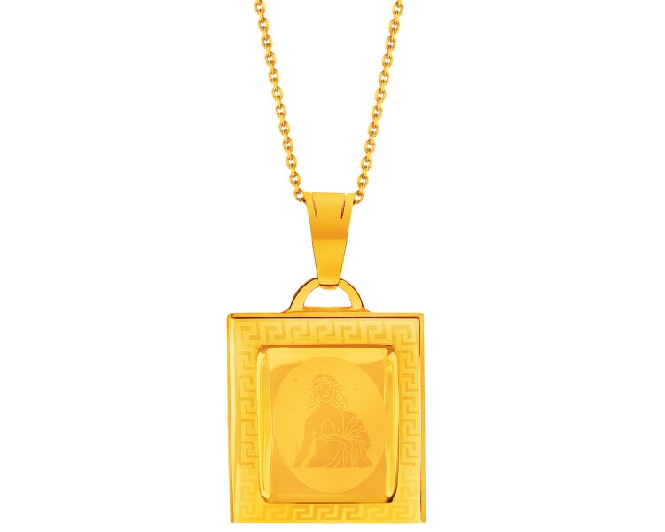 Gold pendant zodiac sign - Virgo