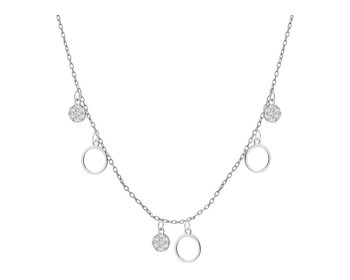 Stříbrný náhrdelník se zirkony - kroužky></noscript>
                    </a>
                </div>
                <div class=