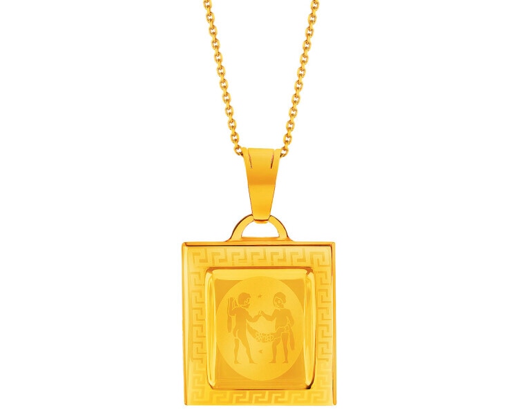 Gold pendant zodiac sign - Gemini