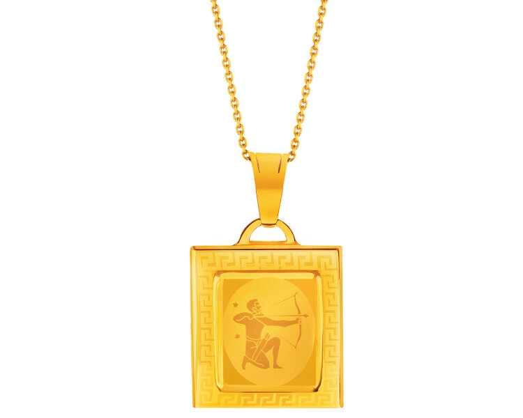Gold pendant zodiac sign - Sagittarius