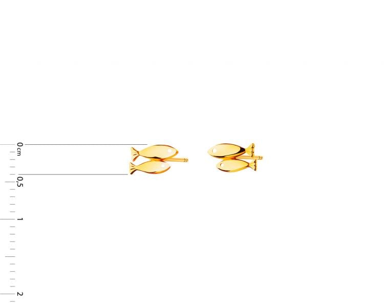 Złote kolczyki - ryby
