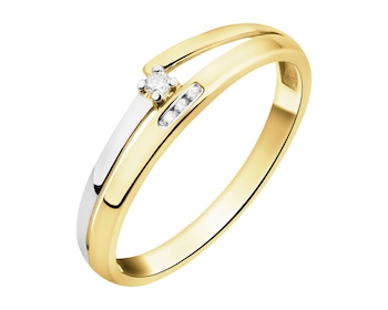 Zlatý prsten se zirkonem