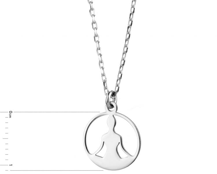 Stříbrný náhrdelník - jóga