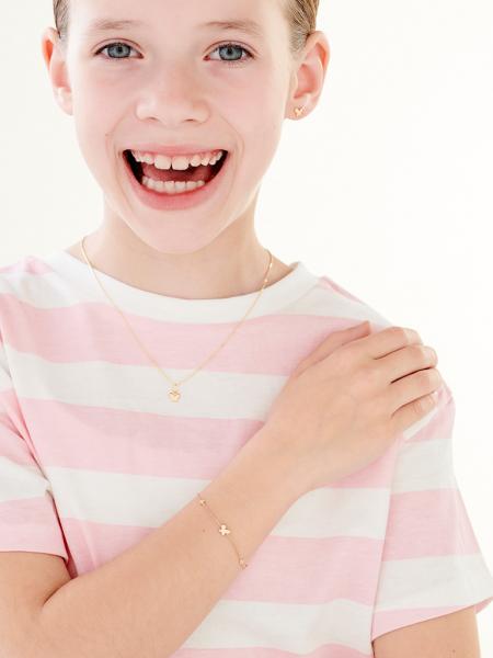 Złote kolczyki - motyle