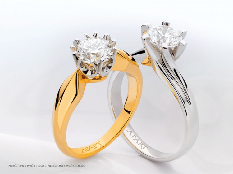 Prsten z bílého zlata s briliantem 1,03 ct - ryzost 585
