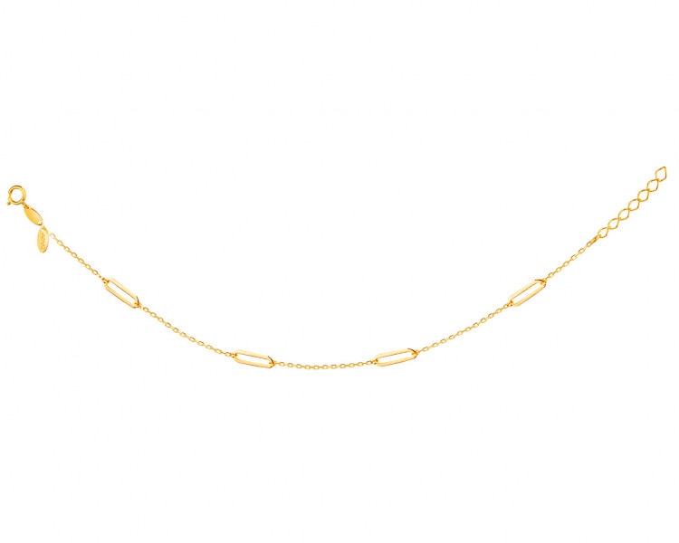 Zlatý náramek, anker - paper clip