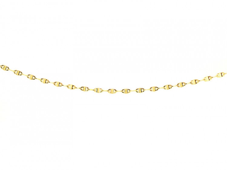 Złoty łańcuszek - skręcone blaszki
