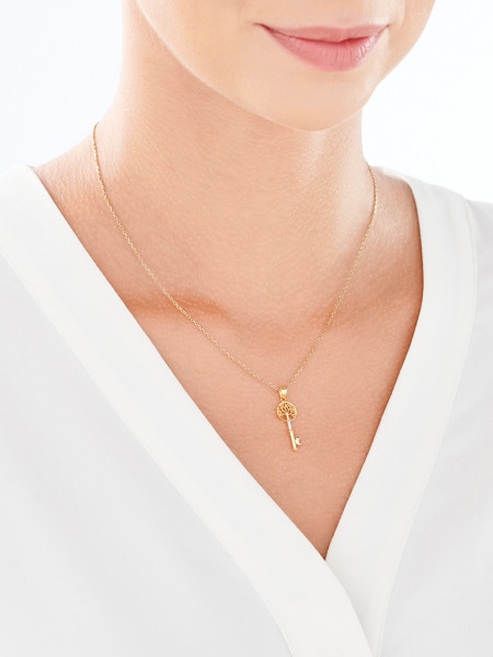 Złota zawieszka - kluczyk