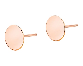 8 K Pink Gold Earrings 