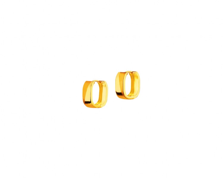 Zlaté náušnice - kroužky, 13 mm