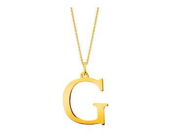 Złota zawieszka - litera G