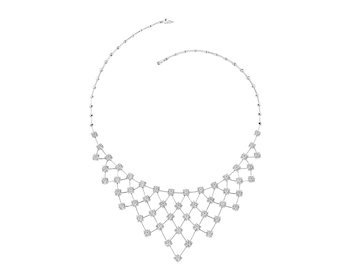 White gold necklace with diamonds 5 ct - fineness 18 K