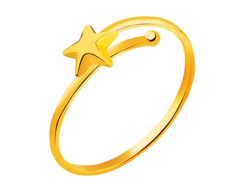 Gold ring - star