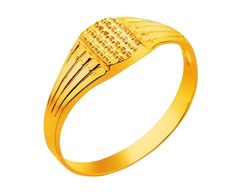 Złoty pierścionek - sygnet