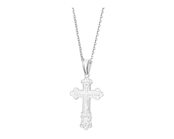 Silver pendant - Orthodox cross