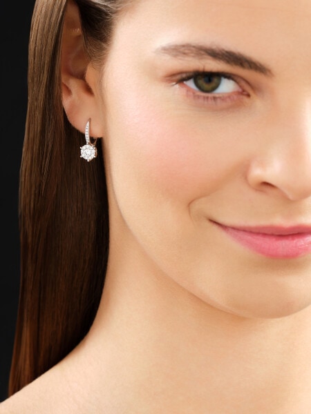 Náušnice z bílého zlata s brilianty - 0,83 ct - ryzost 585