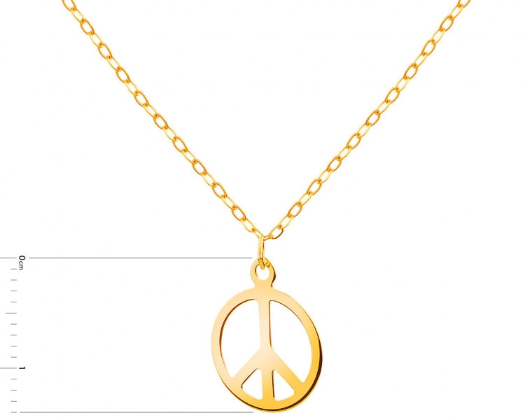 Zlatý náhrdelník, anker - symbol míru