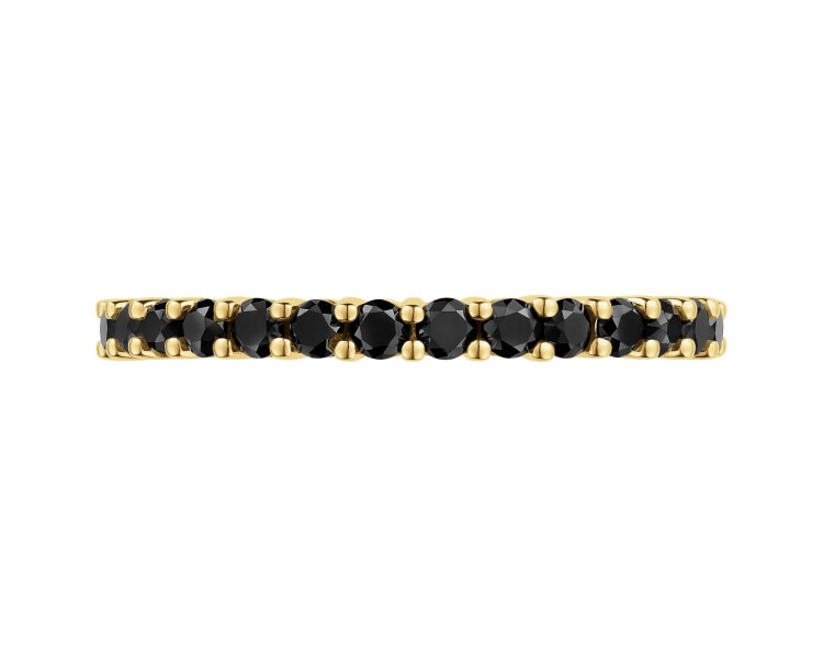Gold ring with diamonds - 0,45 ct - fineness 14 K
