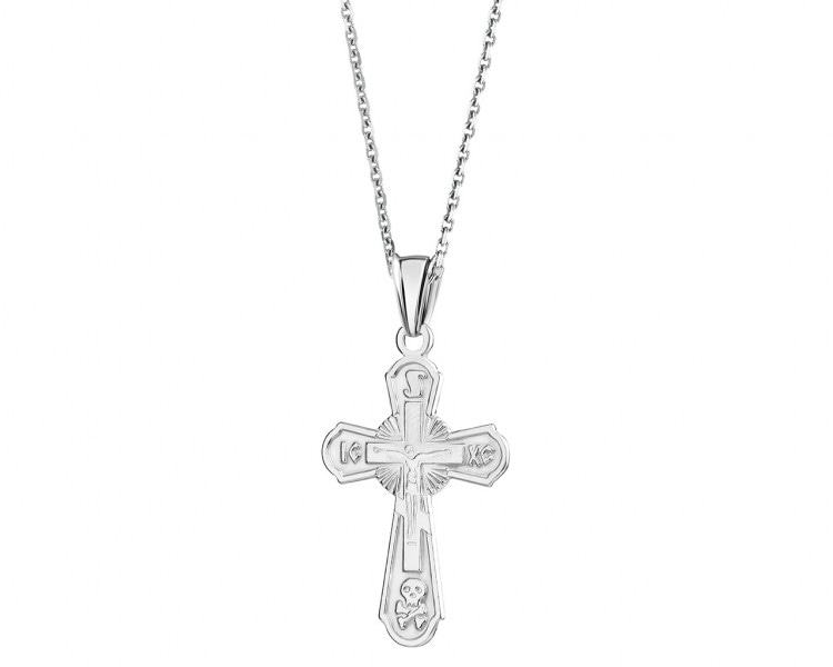 Stříbrný přívěsek - pravoslavný kříž