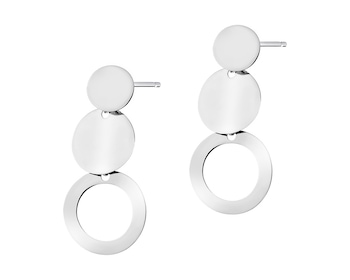 Silver earrings - circles