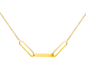 Zlatý náhrdelník, anker - paper clip