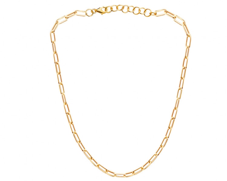 Golden necklace - paper clip