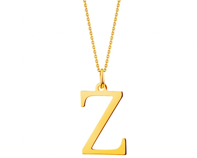 Złota zawieszka - litera Z
