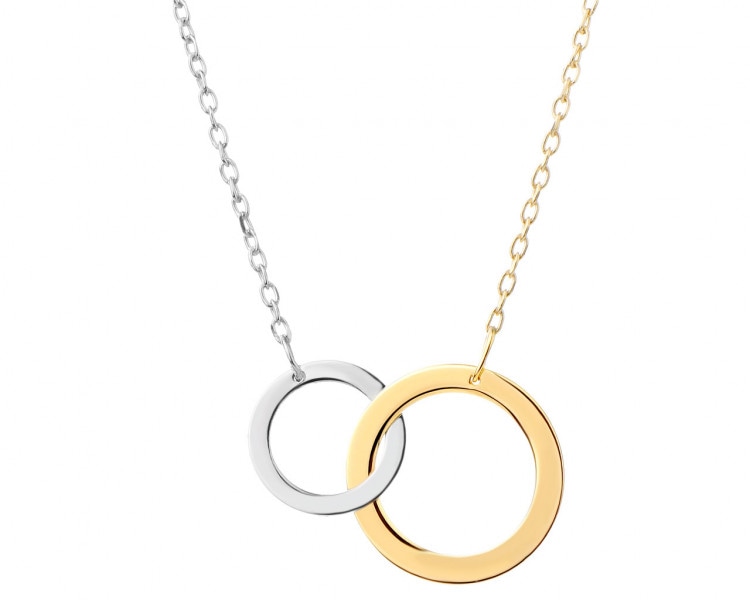 Silver necklace - circles