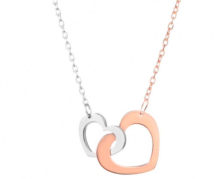 Stříbrný náhrdelník - srdce